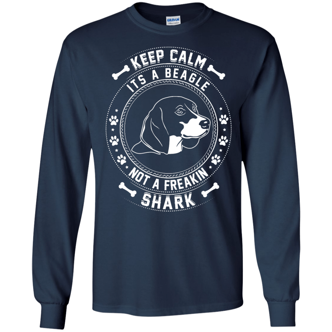 Keep Calm It's A Beagle Not A Freaking Shark T-Shirt & Hoodie | Teecentury.com