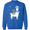 Menorah Hanukkah Llama Cute Alpaca Chanukah Gift T-Shirt & Sweatshirt | Teecentury.com