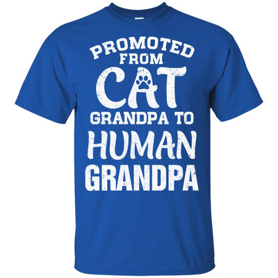 Promoted From Cat Grandpa To Human Grandpa Gifts T-Shirt & Hoodie | Teecentury.com
