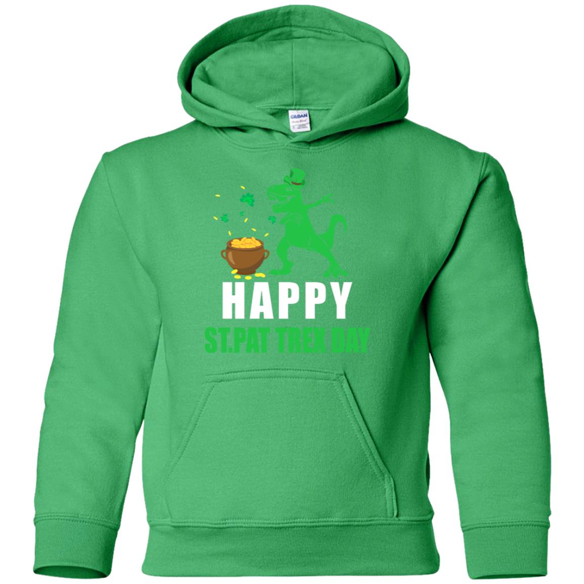 Happy St Pat T-Rex Day Dinosaur St Patrick's Day Youth Youth Shirt | Teecentury.com