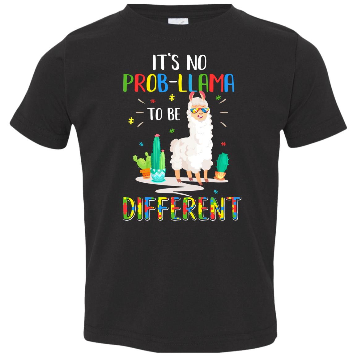 No Prob Llama To Be Different Llama Autism Awareness Gift Youth Youth Shirt | Teecentury.com