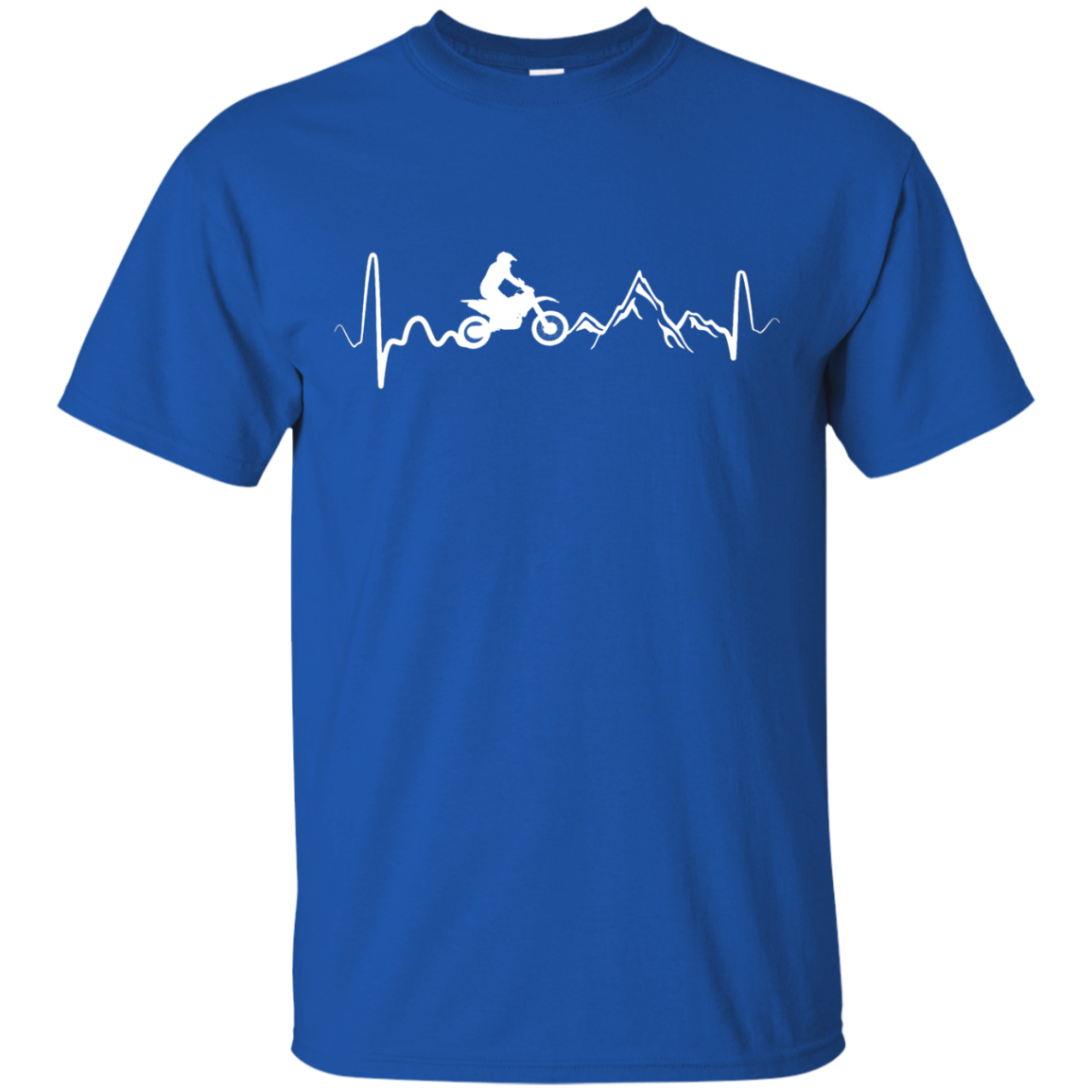 Mountain Dirt Bike Motocross Heartbeat T-Shirt & Hoodie | Teecentury.com