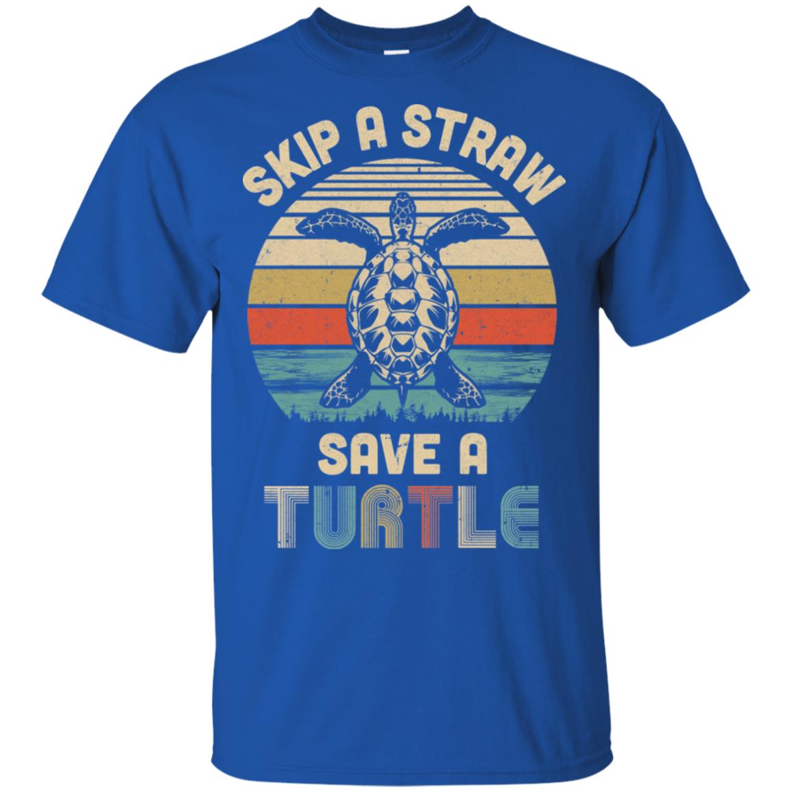 Retro Vintage Skip A Straw Save A Turtle Save Turtles T-Shirt & Hoodie | Teecentury.com