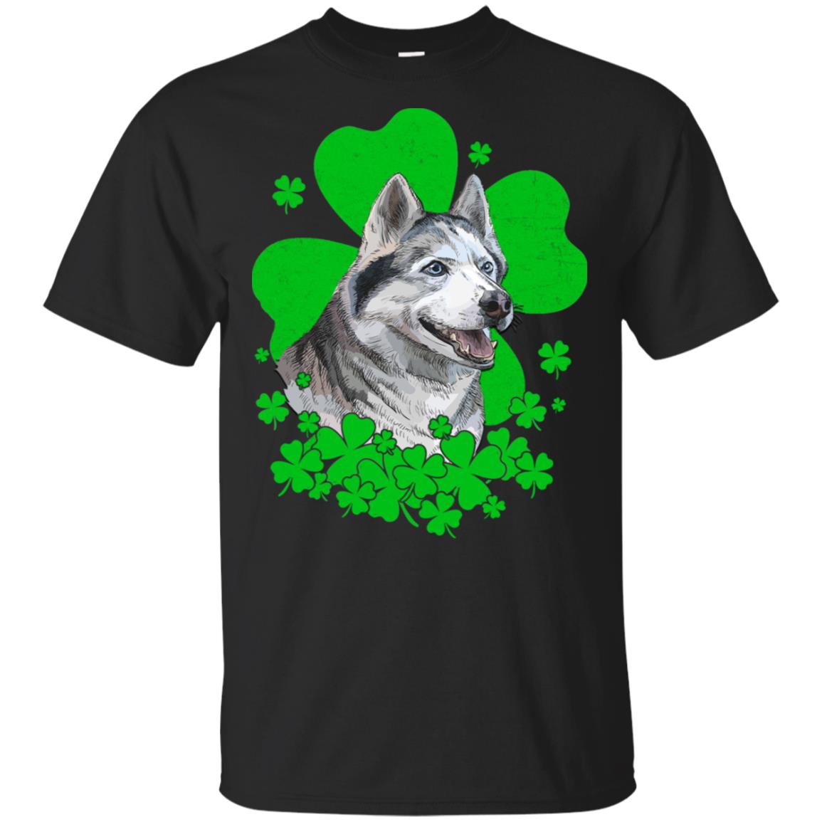 Siberian Husky St. Patrick's Day Clovers T-Shirt & Hoodie | Teecentury.com