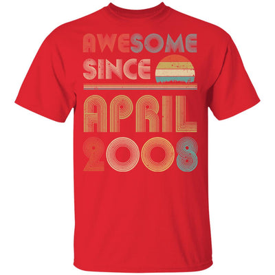 Awesome Since April 2008 Vintage 14th Birthday Gifts Youth Youth Shirt | Teecentury.com