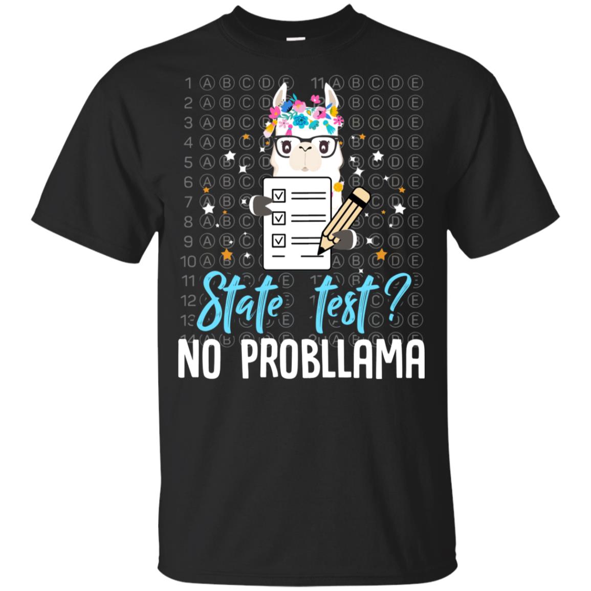 Llama Funny Motivational State Test Day For Students Youth Youth Shirt | Teecentury.com