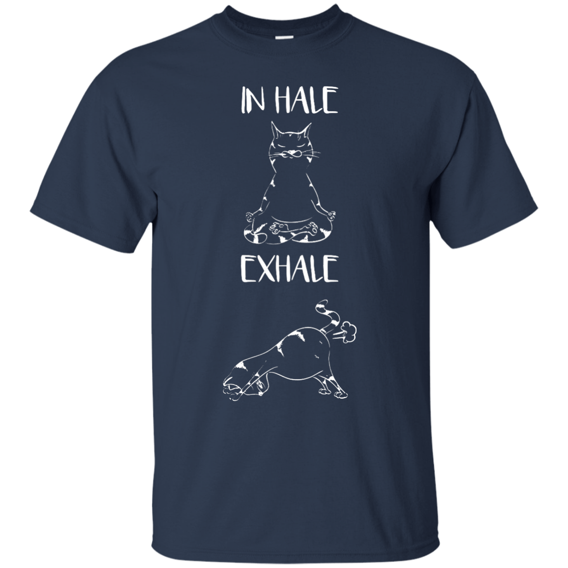 Yoga Cat Inhale Exhale T-Shirt & Hoodie | Teecentury.com