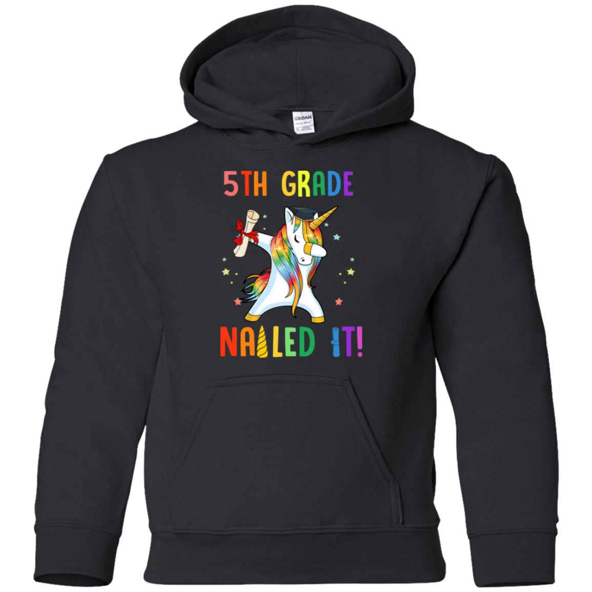 Dabbing 5th Grade Unicorn Nailed It Graduation Class Of 2022 Youth Youth Shirt | Teecentury.com
