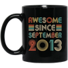 Awesome Since September 2013 Vintage 9th Birthday Gifts Mug Coffee Mug | Teecentury.com
