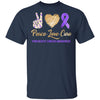 Peace Love Cure Pancreatic Cancer Awareness T-Shirt & Hoodie | Teecentury.com