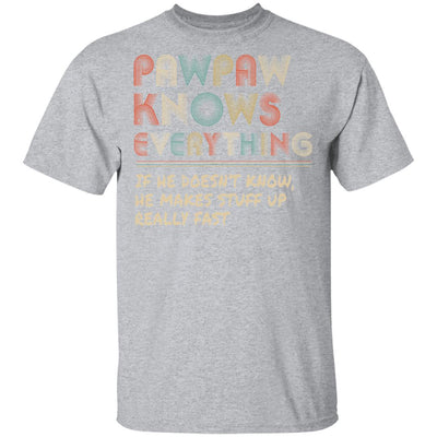 PawPaw Know Everything Vintage PawPaw Father's Day Gift T-Shirt & Hoodie | Teecentury.com