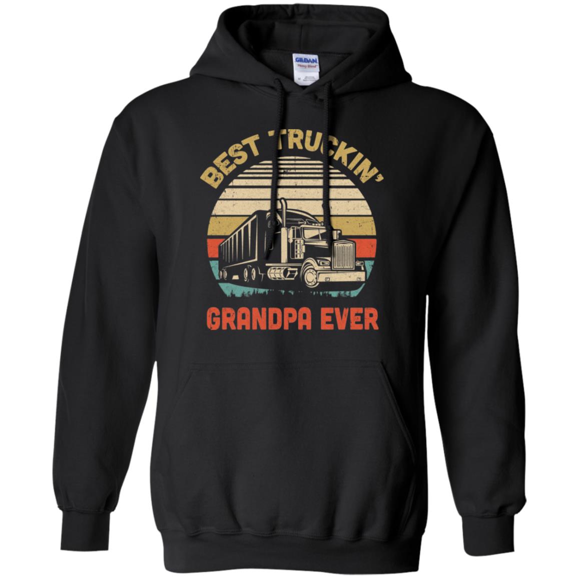 Vintage Best Truckin' Grandpa Ever Fathers Day Gift T-Shirt & Hoodie | Teecentury.com