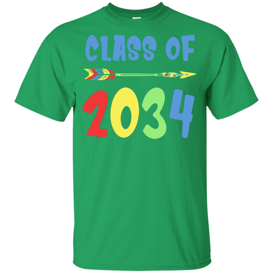 Class Of 2034 Grow With Me Pre-K First Day Of School Youth Youth Shirt | Teecentury.com