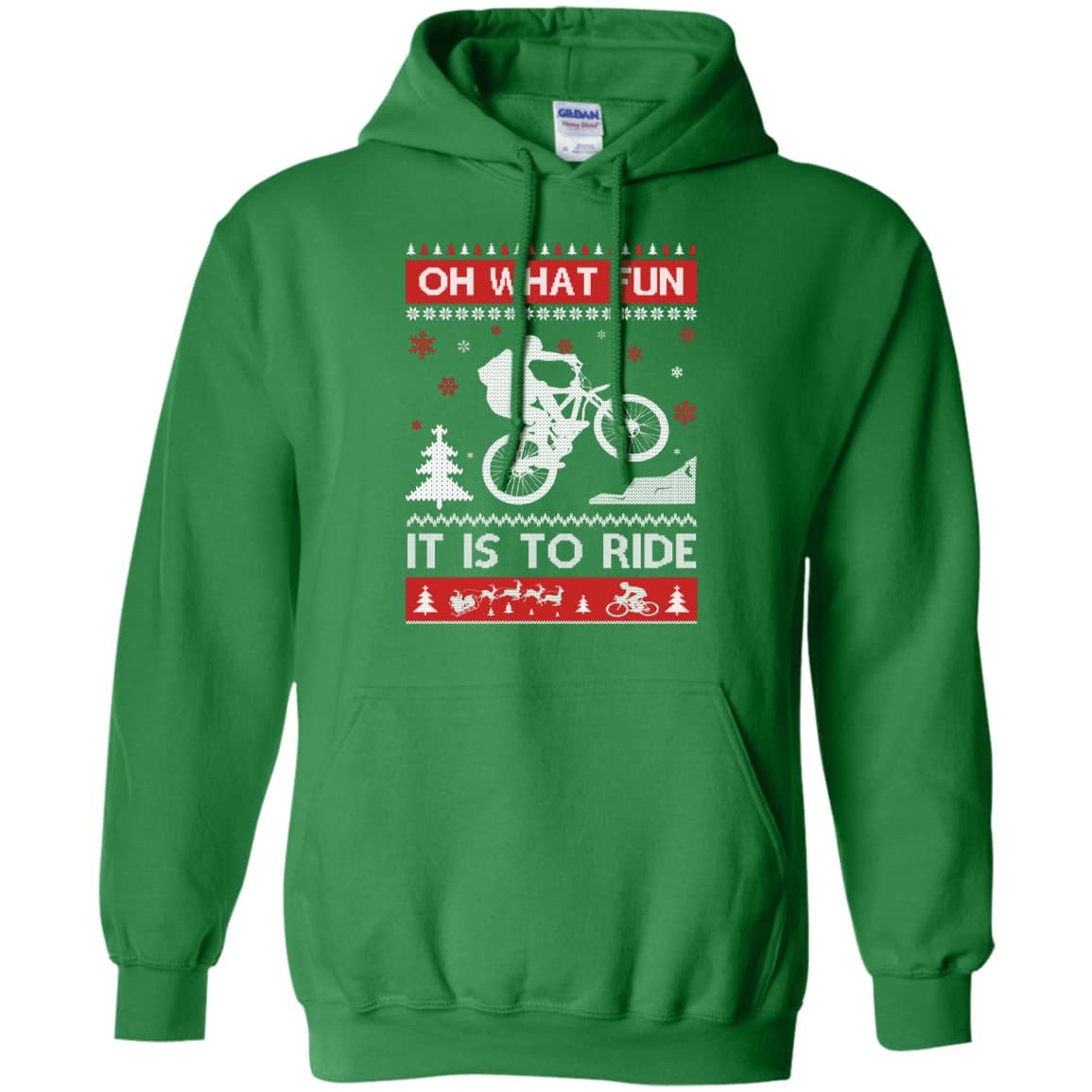 Bicycle Sweater Christmas Oh What Fun It Is To Ride T-Shirt & Hoodie | Teecentury.com