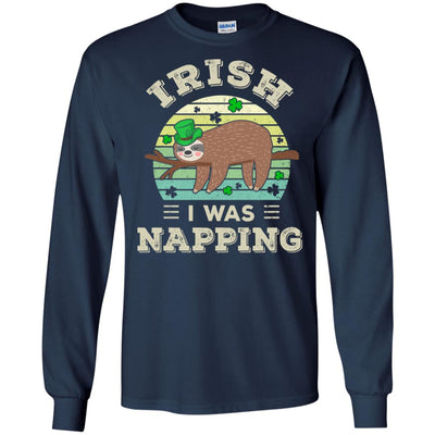Saint Patrick's Day Irish I Was Napping Sloth For Kids T-Shirt & Hoodie | Teecentury.com
