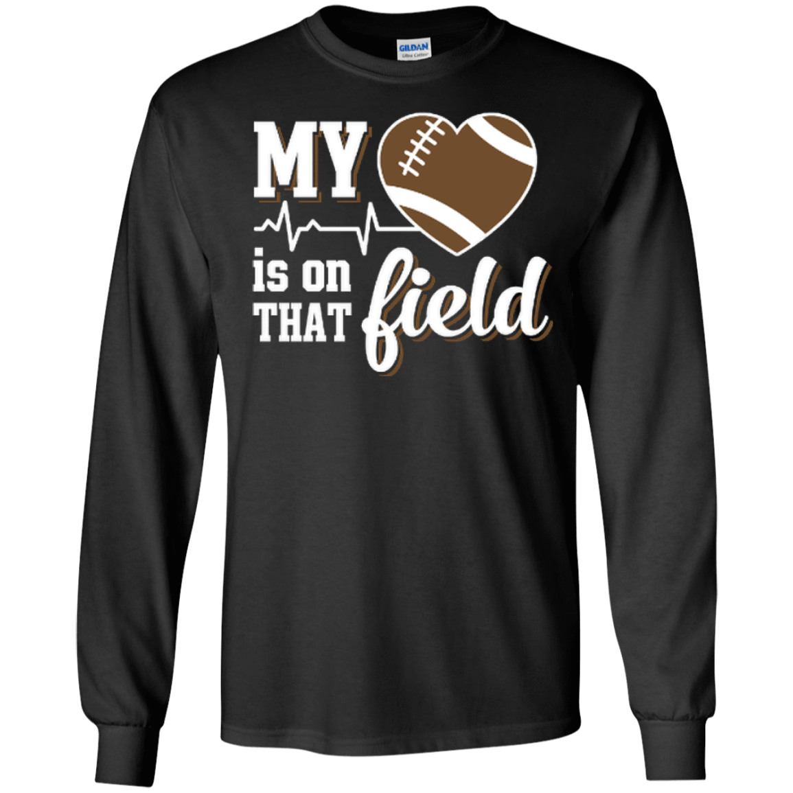 My Heart Is On That Field Football T-Shirt & Hoodie | Teecentury.com