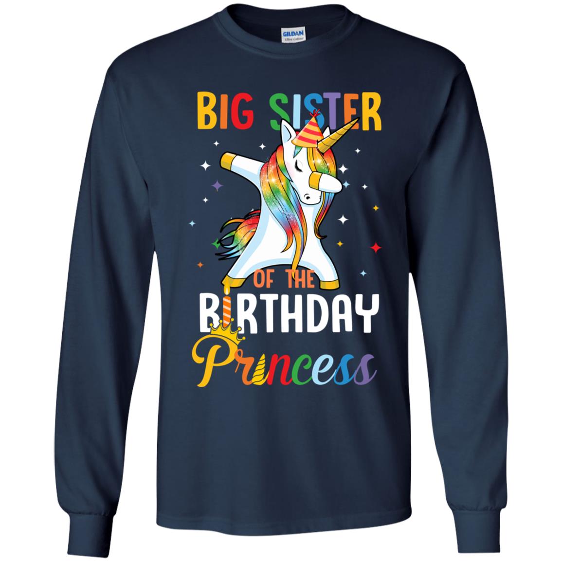 Proud Big Sister Of A Birthday Princess Unicorn Dab Youth Youth Shirt | Teecentury.com