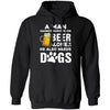 A Man Cannot Survive On Beer Alone He Also Needs Dog T-Shirt & Hoodie | Teecentury.com
