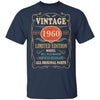 Vintage 1960 62th Birthday All Original Parts Gift T-Shirt & Hoodie | Teecentury.com