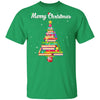 Merry Christmas Tree Love Reading Books Librarian T-Shirt & Sweatshirt | Teecentury.com