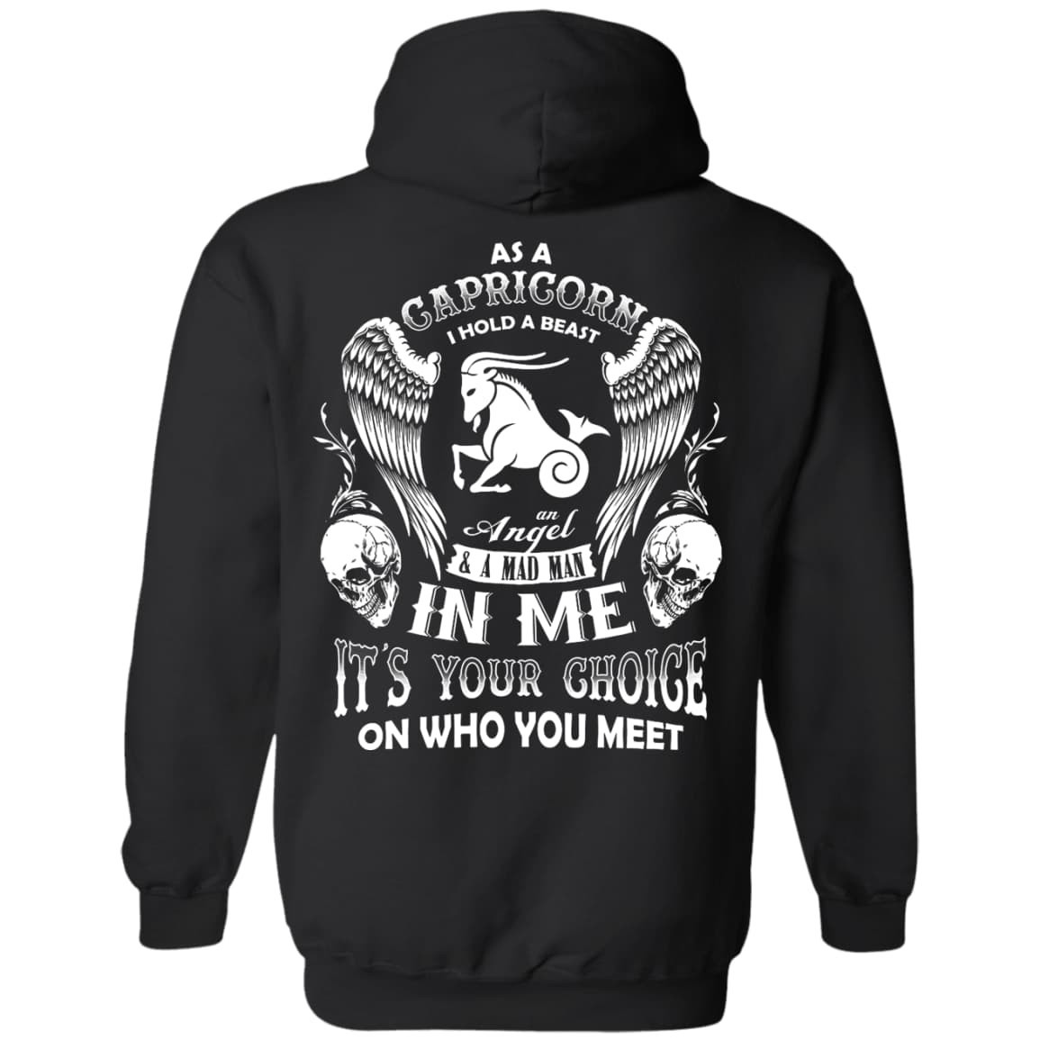 As A Capricorn I Hold A Beast An Angel A Madman In Me T-Shirt & Hoodie | Teecentury.com