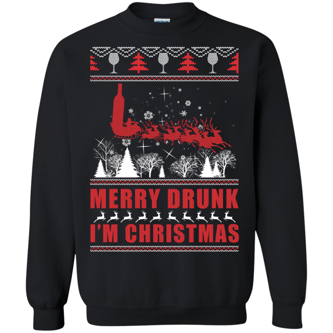 Merry Drunk I'm Christmas T-Shirt & Hoodie | Teecentury.com