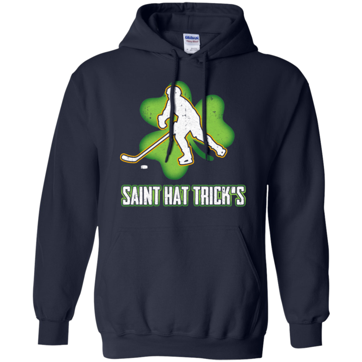Saint Hat Trick's Hockey Shamrock St Patricks Day T-Shirt & Hoodie | Teecentury.com