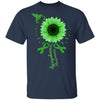 Hummingbird Sunflower Green Ribbon Lymphoma Awareness T-Shirt & Hoodie | Teecentury.com