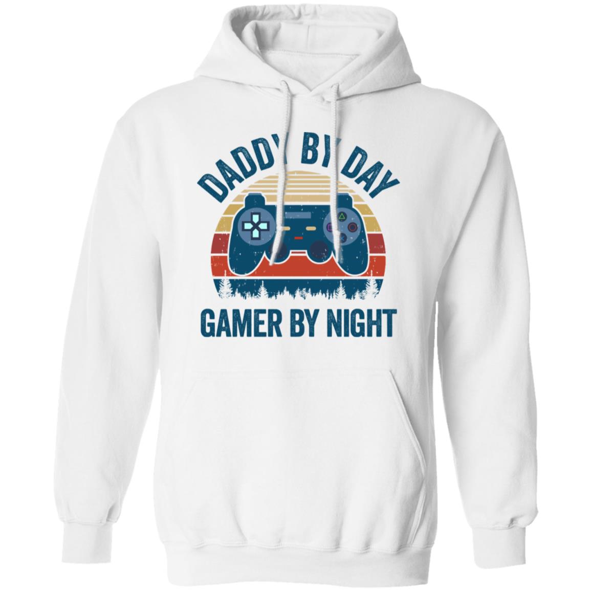 Daddy By Day Gamer By Night Funny Video Game T-Shirt & Hoodie | Teecentury.com