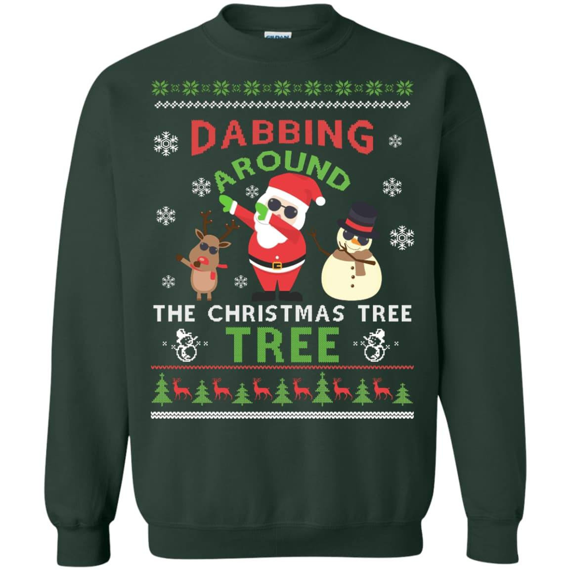 Dabbing Around The Christmas Tree Ugly Sweater T-Shirt & Hoodie | Teecentury.com