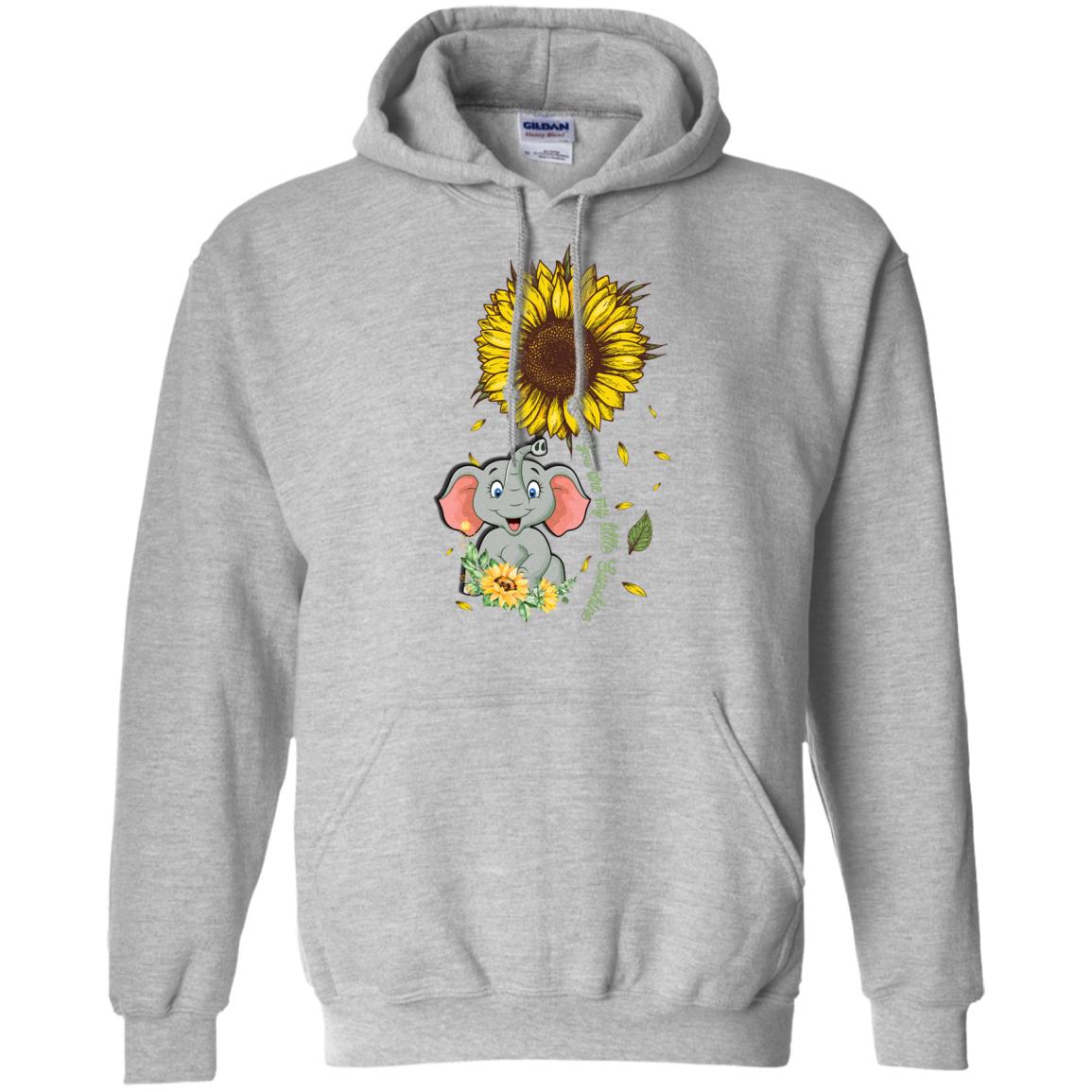 You Are My Little Sunshine Sunflower Elephant T-Shirt & Hoodie | Teecentury.com