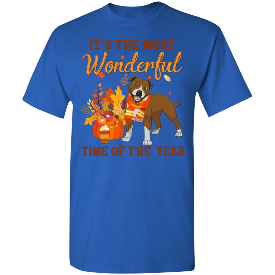 Pit Bull Autumn It's The Most Wonderful Time Of The Year T-Shirt & Hoodie | Teecentury.com