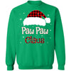 Santa Paw Paw Claus Red Plaid Family Pajamas Christmas Gift T-Shirt & Sweatshirt | Teecentury.com