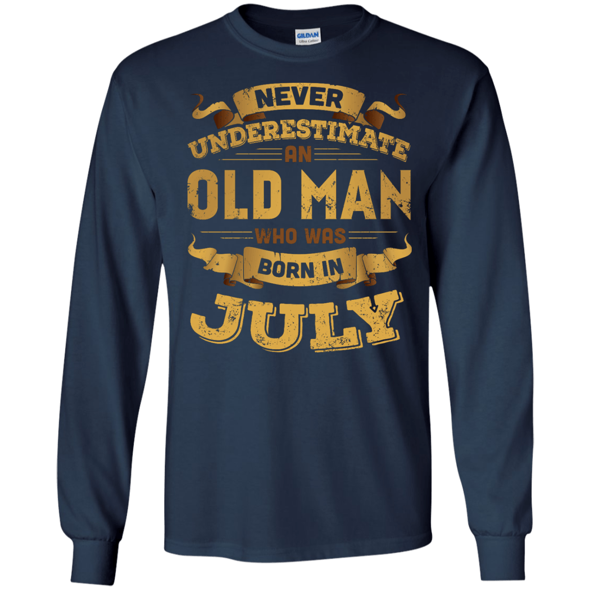 Never Underestimate An Old Man Who Was Born In July T-Shirt & Hoodie | Teecentury.com