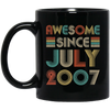 Awesome Since July 2007 Vintage 15th Birthday Gifts Mug Coffee Mug | Teecentury.com