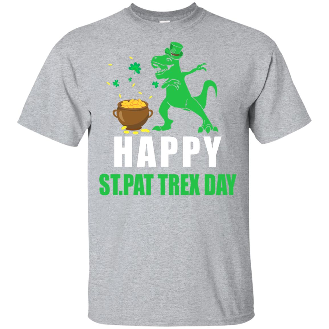 Happy St Pat T-Rex Day Dinosaur St Patrick's Day Youth Youth Shirt | Teecentury.com