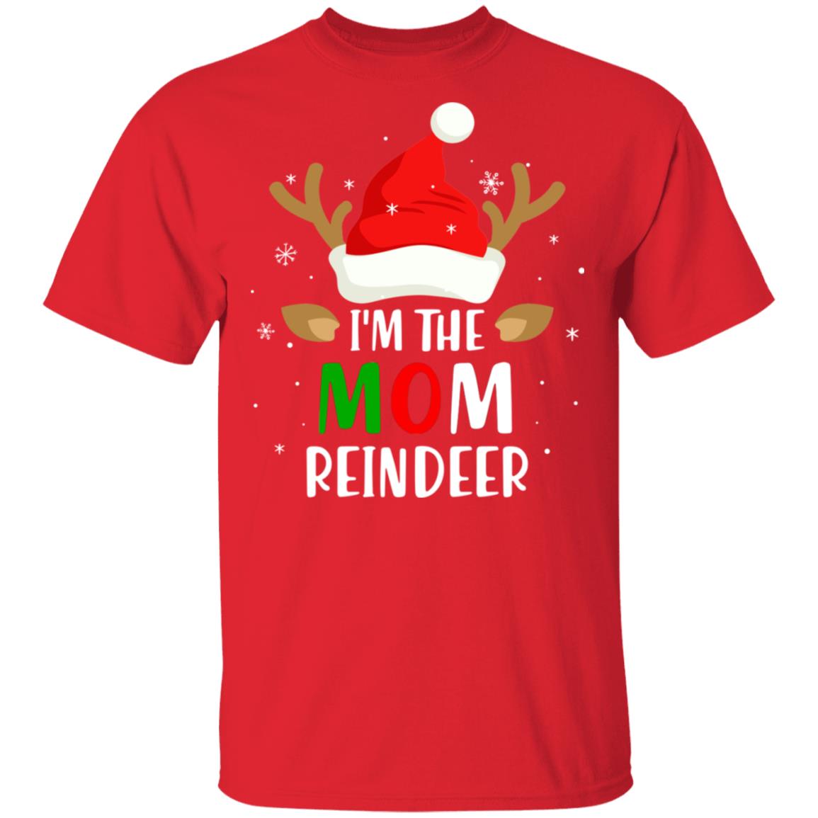 I'm The Mom Reindeer Matching Family Christmas T-Shirt & Sweatshirt | Teecentury.com