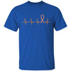 MS Leukemia Awareness Orange Ribbon Heartbeat T-Shirt & Hoodie | Teecentury.com