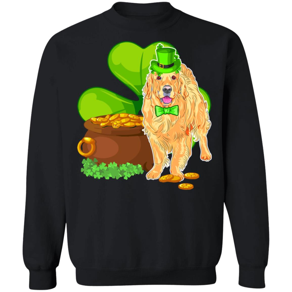 Golden Retriever St Patrick's Day Irish Dog Lover Funny Gifts T-Shirt & Hoodie | Teecentury.com