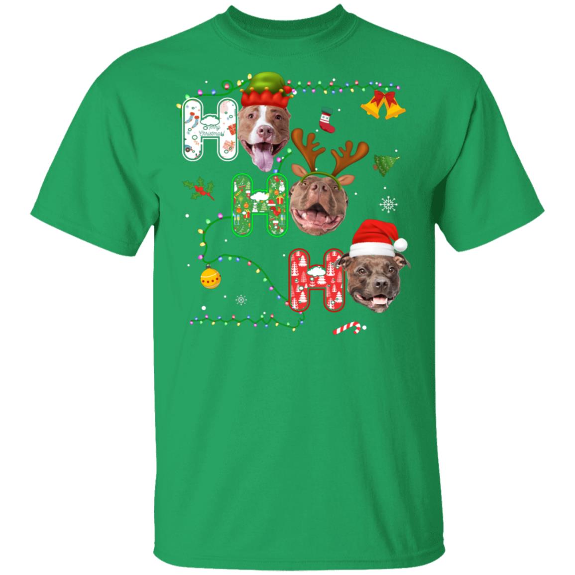 Christmas Ho Ho Ho Pit Bull Lover Funny Xmas Gift T-Shirt & Sweatshirt | Teecentury.com