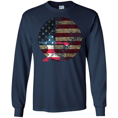 Catcher Baseball America Flag T-Shirt & Hoodie | Teecentury.com