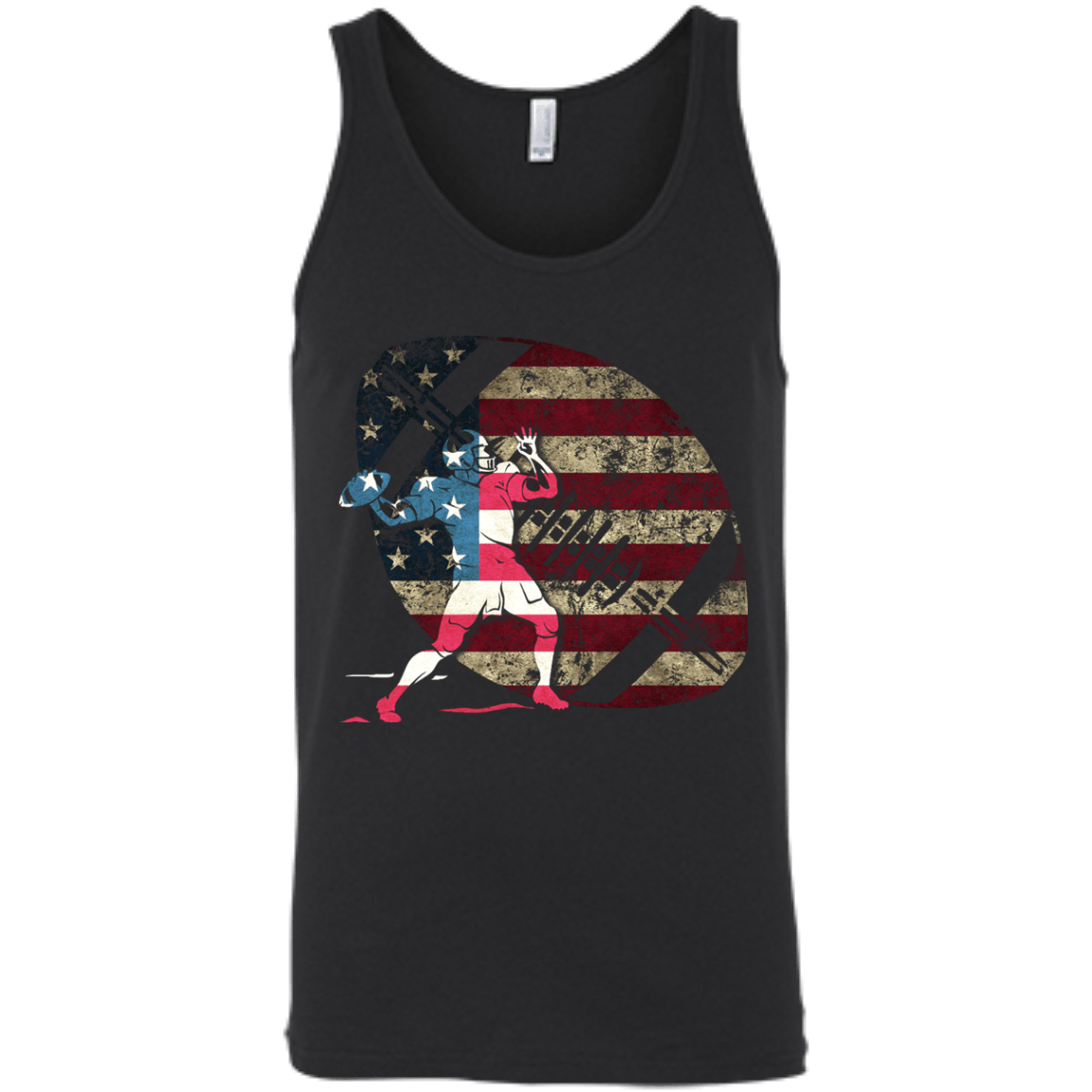 Quarterback Football America Flag T-Shirt & Hoodie | Teecentury.com