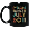 Awesome Since July 2011 Vintage 11th Birthday Gifts Mug Coffee Mug | Teecentury.com