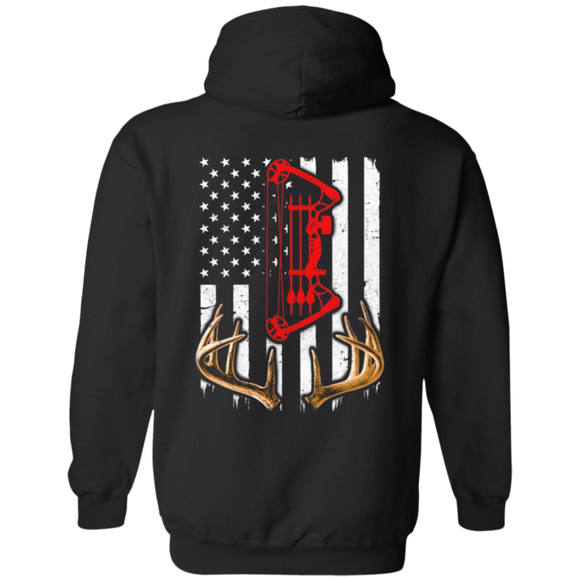 Deer Hunting US Flag Deer Hunter T-Shirt & Hoodie | Teecentury.com