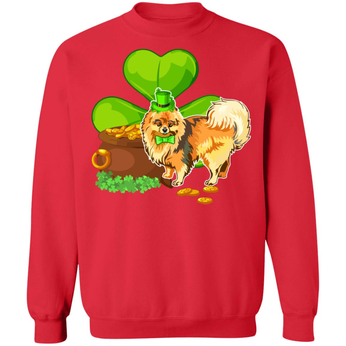 Pomeranian St Patrick's Day Irish Dog Lover Funny Gifts T-Shirt & Hoodie | Teecentury.com