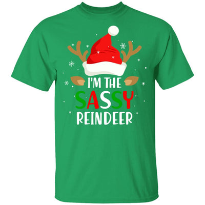 I'm The Sassy Reindeer Matching Family Christmas T-Shirt & Sweatshirt | Teecentury.com