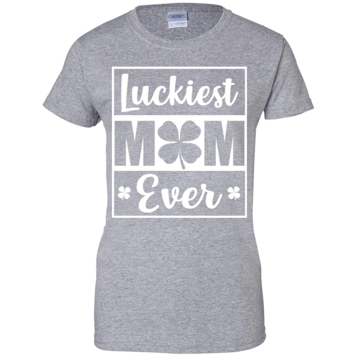 Luckiest Mom Ever St Patricks Day T-Shirt & Hoodie | Teecentury.com