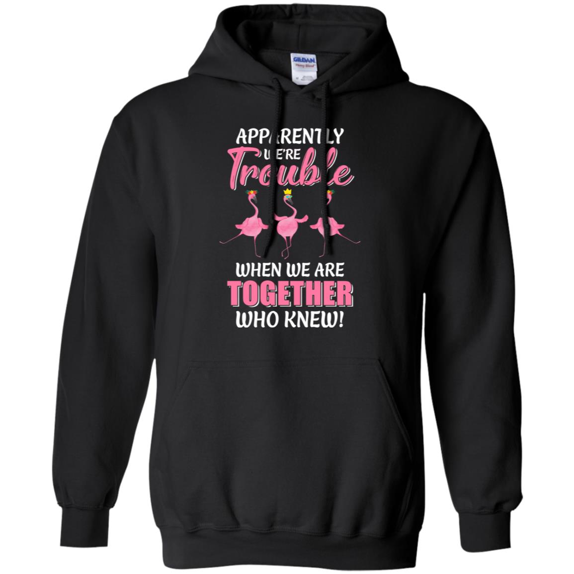 Apparently We're Trouble When We Are Together Flamingo T-Shirt & Hoodie | Teecentury.com