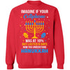 Funny Ugly Hanukkah Chanukah Cellphone Menorah Gifts T-Shirt & Sweatshirt | Teecentury.com