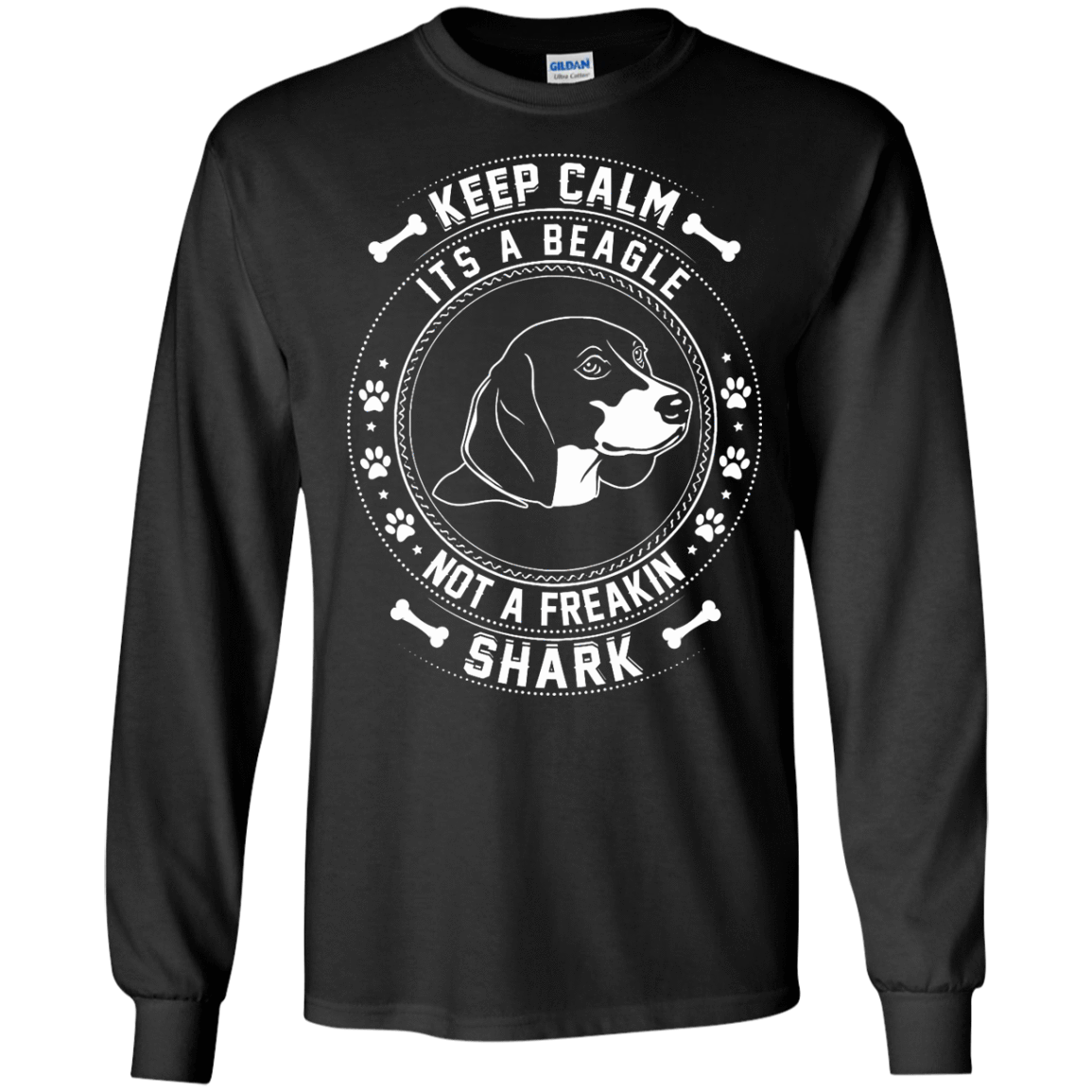 Keep Calm It's A Beagle Not A Freaking Shark T-Shirt & Hoodie | Teecentury.com
